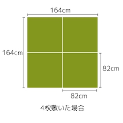 置き畳4枚の場合