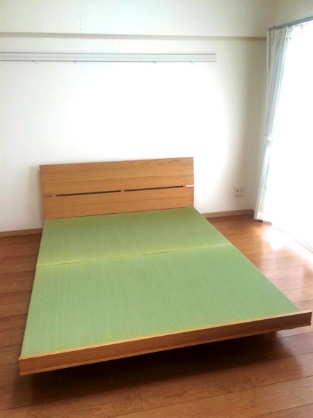 和心本舗で製作した畳を敷いたベッド.jpg