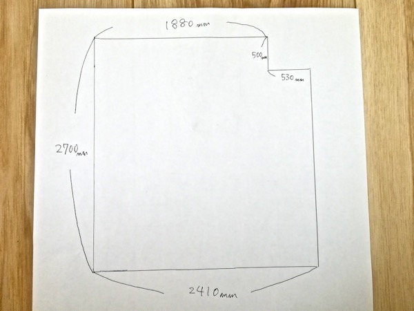 お客様が書いた図面