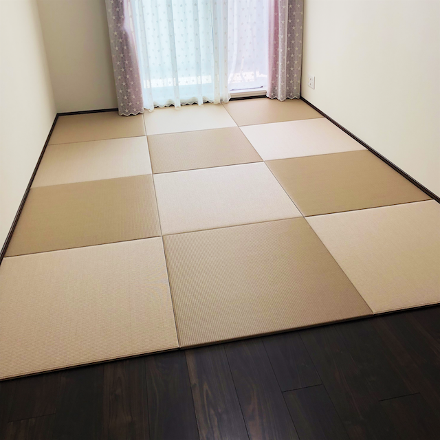 畳を敷いて布団で寝たい フローリングの部屋に畳をサイズオーダーで快適