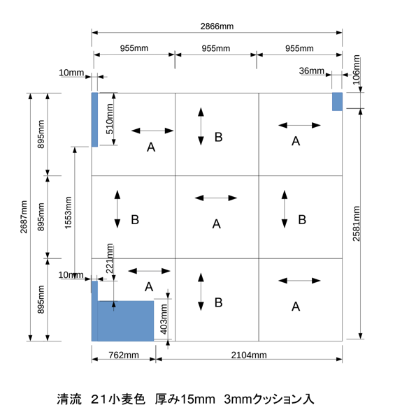 部屋のレイアウト