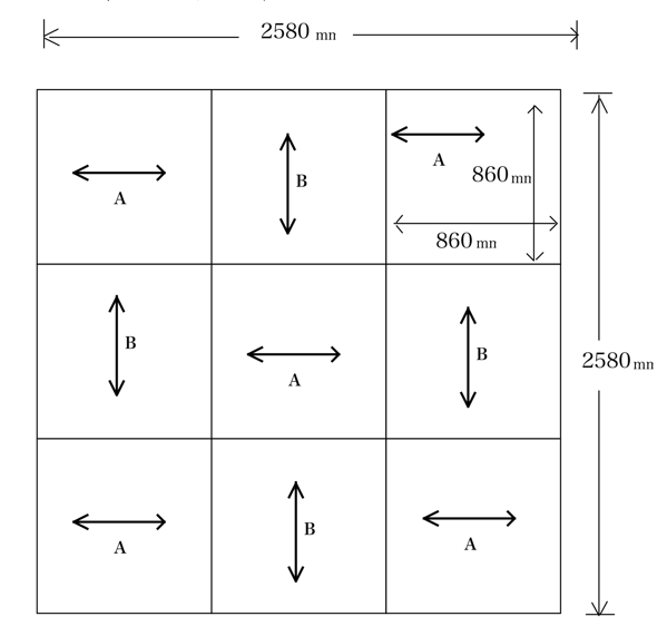 琉球畳の敷き方図面