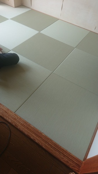 DIYで完成したカスタムサイズ畳