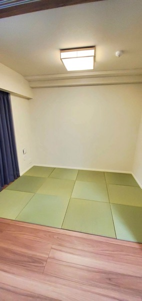 天然い草琉球畳12枚の洋室