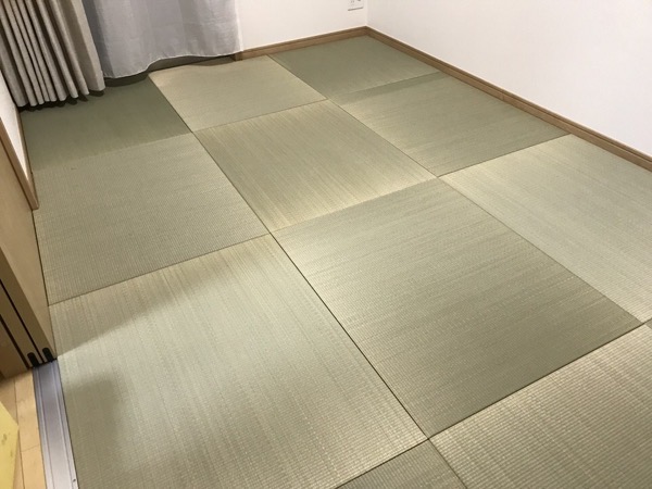 琉球畳の部屋に変身