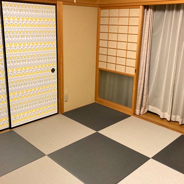 畳の価格を確認してから制作された琉球畳 清流 墨染色 銀鼠色