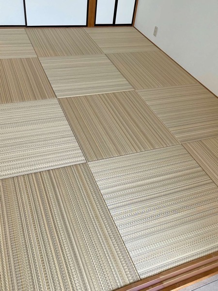 女性でもDIYで畳の入替え 美草アースカラー琉球畳