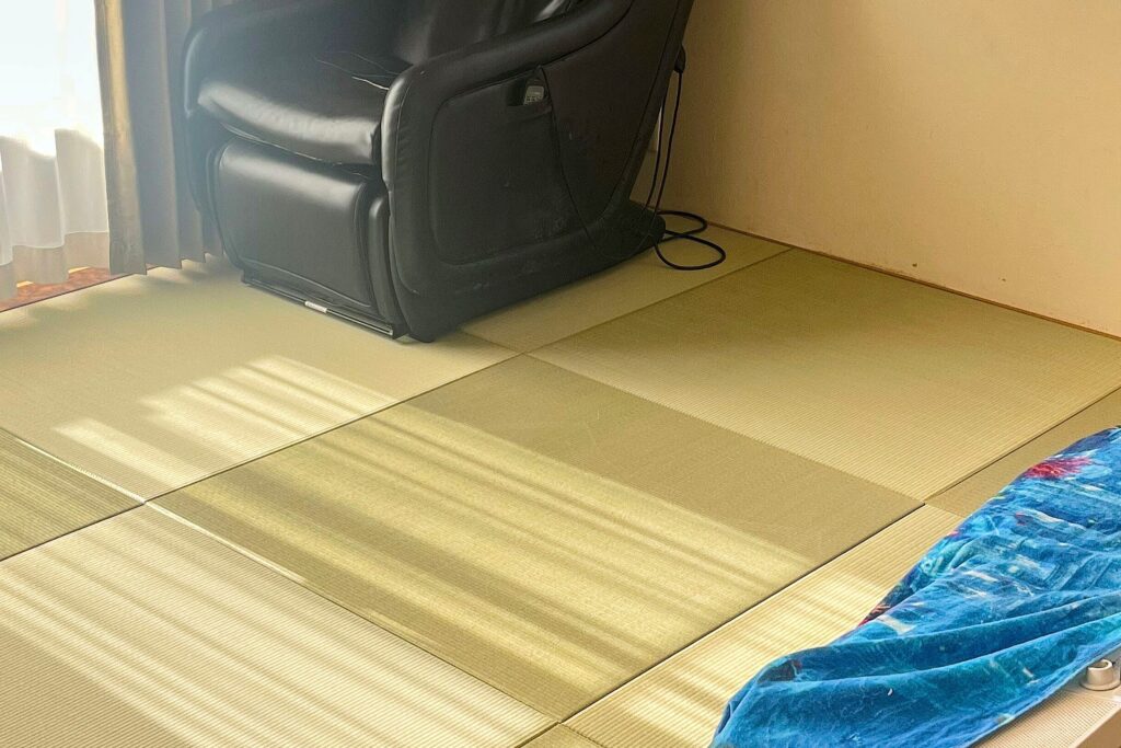 インターネット注文で届いた天然い草の置き畳