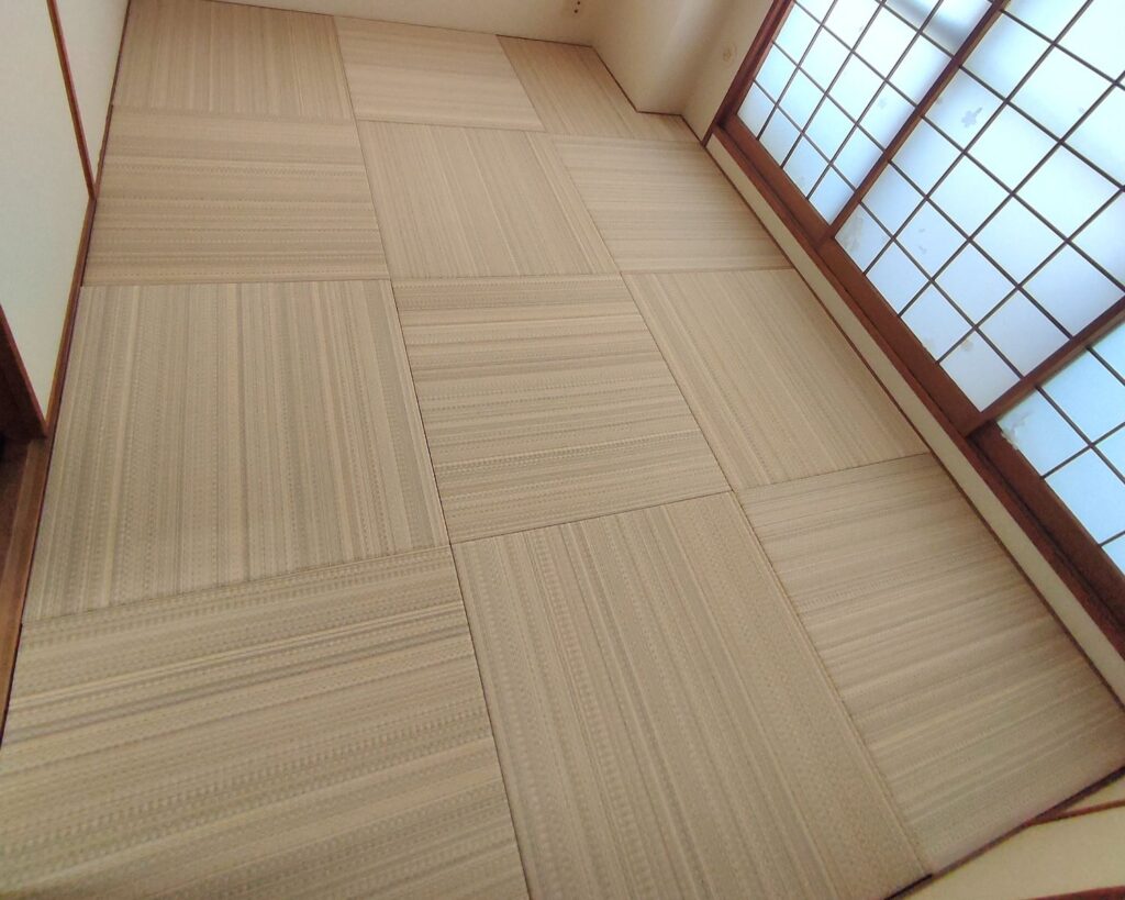 6畳の和室をDIYで琉球畳に入れ替え
