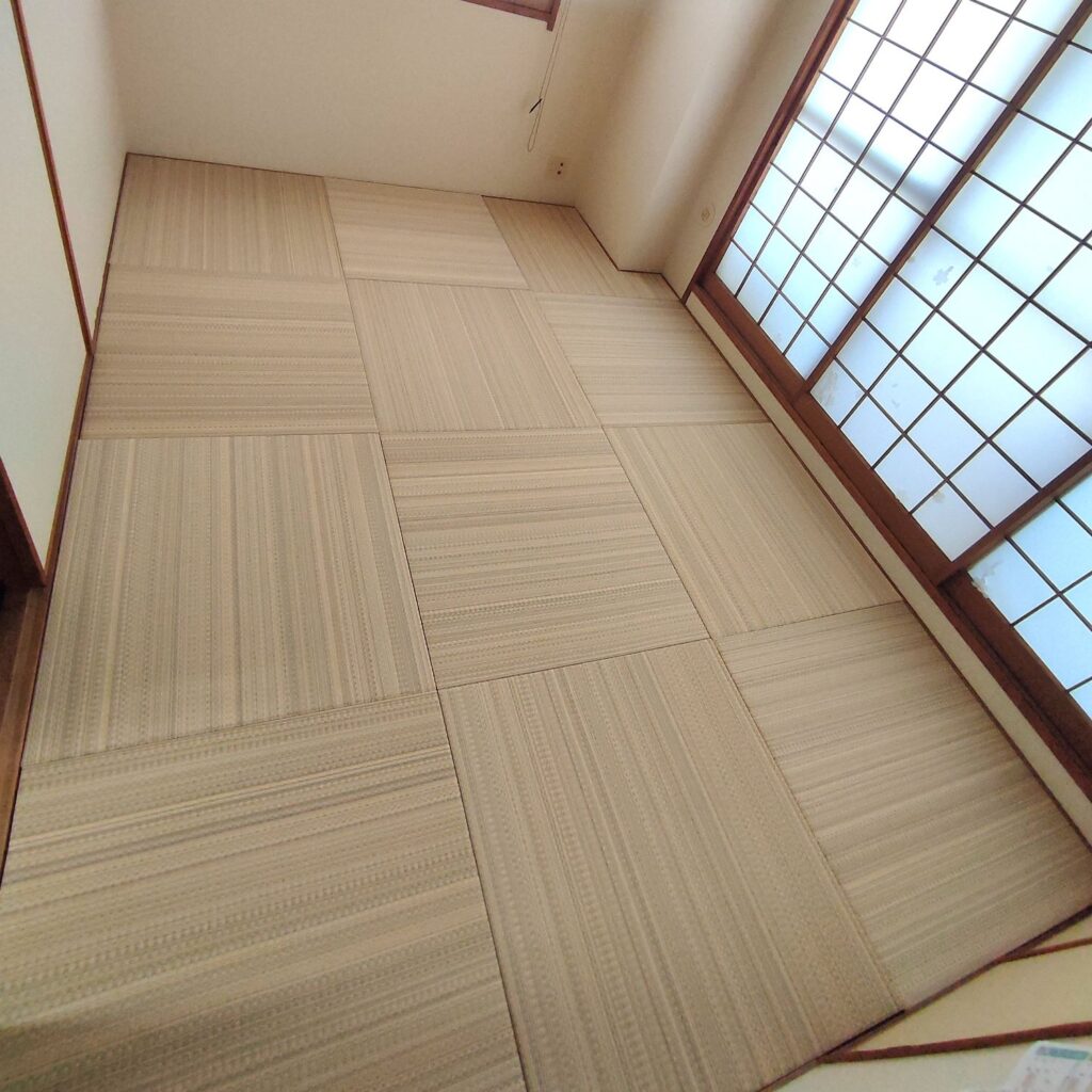 6畳の和室をDIYで琉球畳に入れ替え