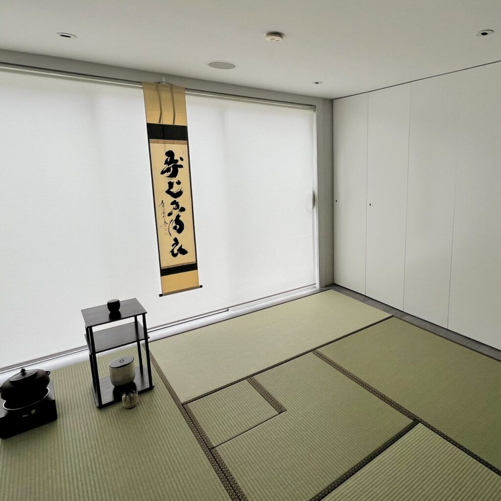 茶の湯たたみを実際に敷いていただいた事例
