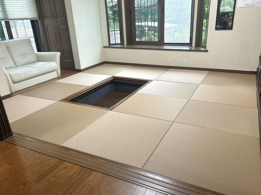 掘りごたつのある和室の畳をDIYで入れ替え。サイズオーダーで寸法の不安を解消