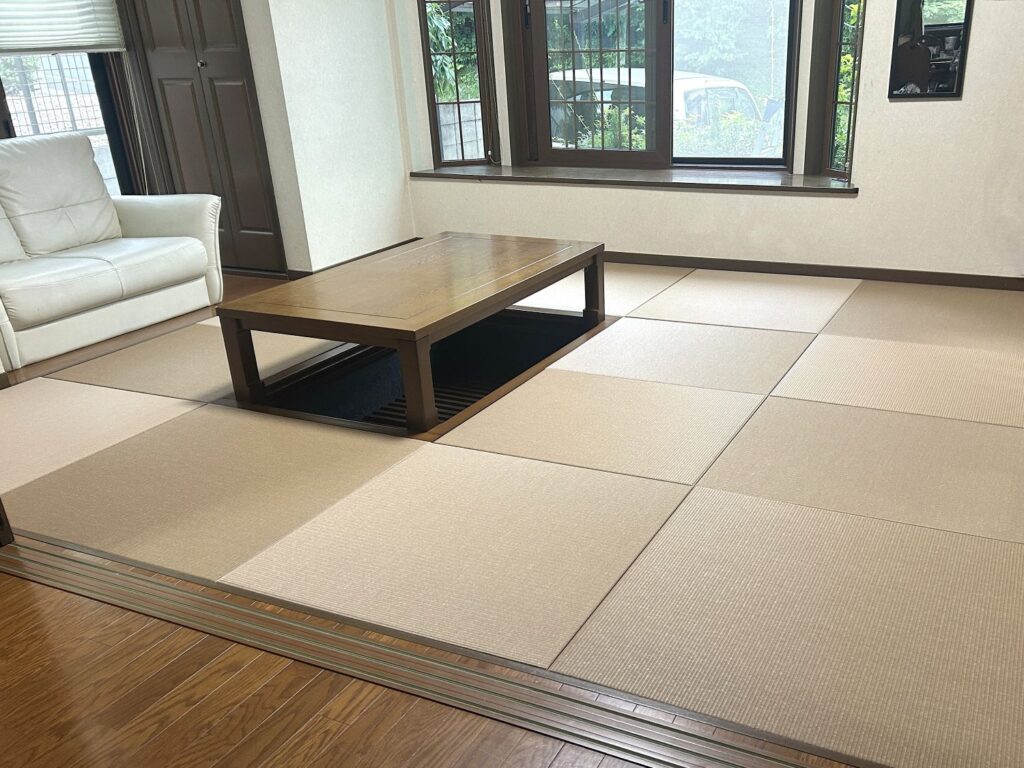 掘りごたつのある和室の畳をDIYで入れ替え。サイズオーダーで寸法の不安を解消