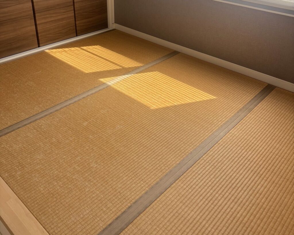 新しく畳を入れ替える前の小上がり