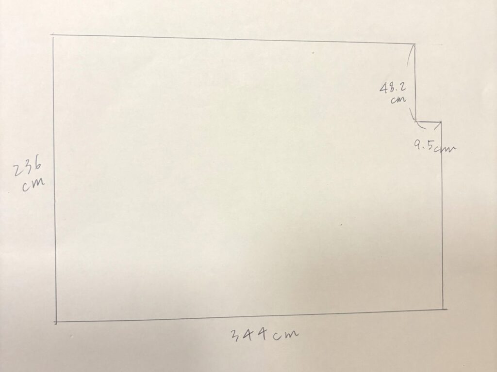 お客さまから送られてきた手描き図面