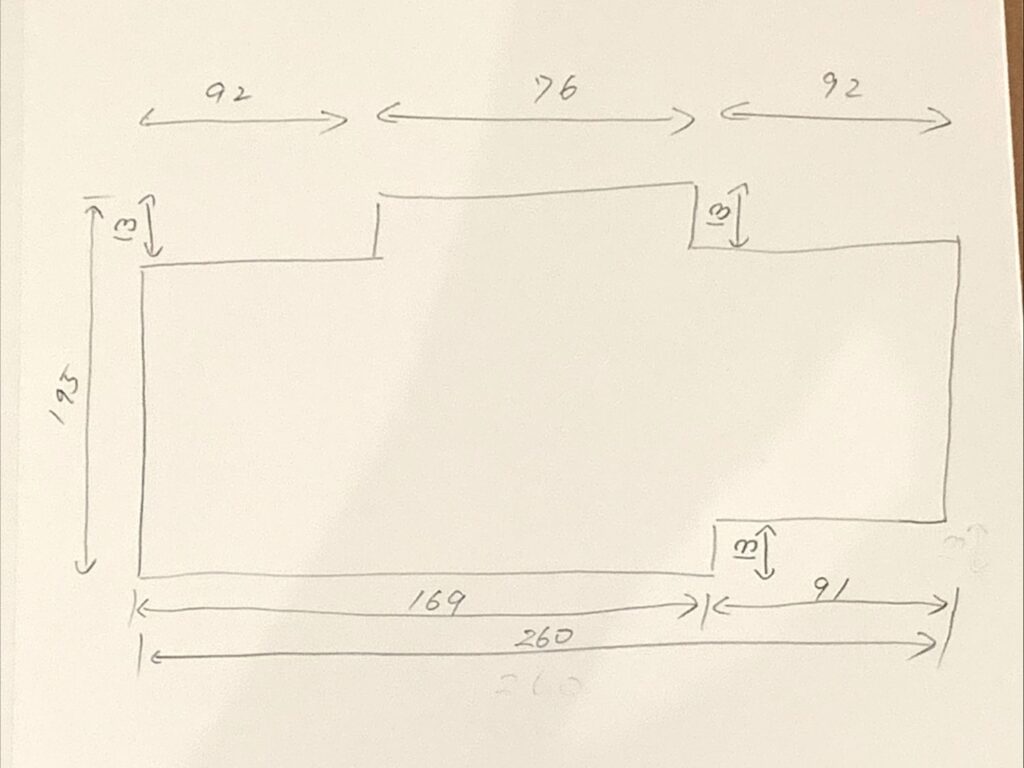 お客様が描いた手描き図面