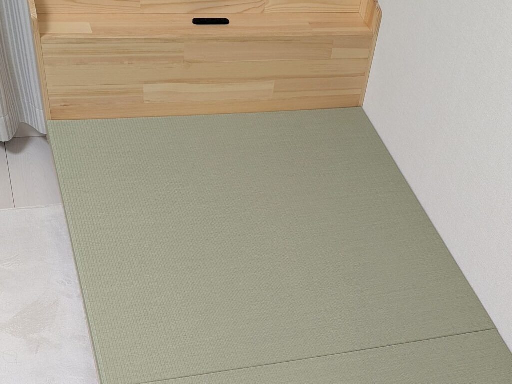 布団を敷いて使うベッド用の縁なし置き畳をサイズオーダーで製作