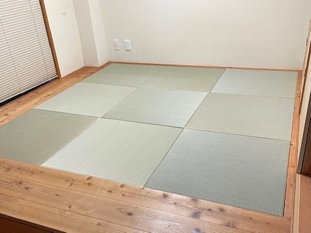 無印良品の置き畳からサイズオーダーの天然い草の置き畳へ変更